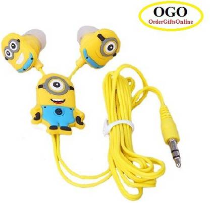 OGO Despicable Me Stuart | Minions - Earphones With 3.5 Mm Universal Jack Wired without Mic
