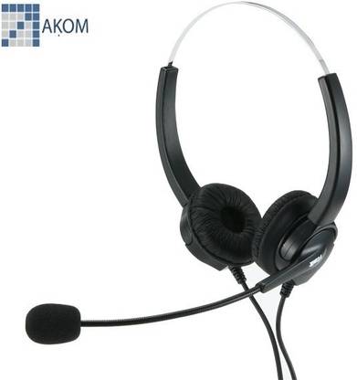 AKOM Call Centre Headset Wired
