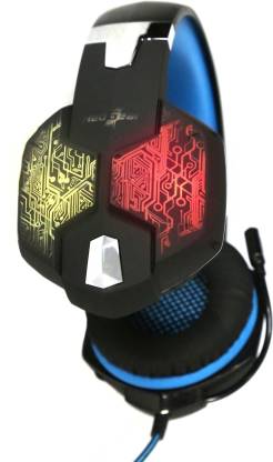 Redgear Hell Scream professional gaming headphones with 7 RGB LED colors and vibrations Wired Gaming Headset