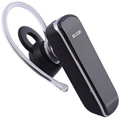 GLCON GLCONÂ® G-06 stereo wireless bluetooth BT headset headphone earphone earpiece Earbuds, with dual pairing, noise cancellation,echo cancellation, easy wheel knob remote volume control, and with microphone mic,slave earbud for Ap Bluetooth