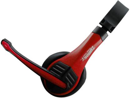 ZEBRONICS Bolt Red Wired Headset