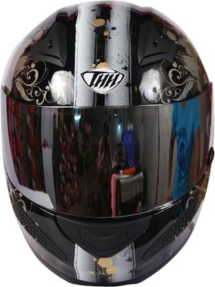 THH Golden Scorpion Led Motorbike Helmet