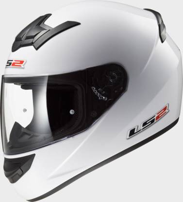 LS2 Gloss White Motorbike Helmet