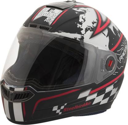 Steelbird Air SBA-1 Racer Matt Black & Red Motorbike Helmet
