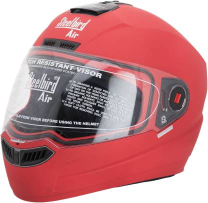 Steelbird SBA1 Matt Sport Red Motorbike Helmet