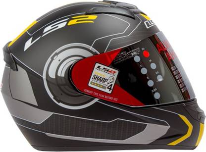 LS2 Atmos Black Motorbike Helmet