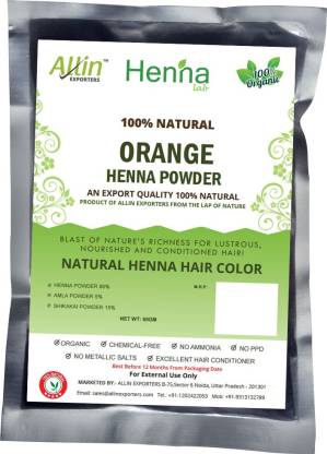 ALLin EXPORTERS Natural Orange Henna Hair Color