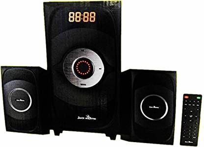 Jack Martin JM-668 45 Watts 2.1 Channel with USB , FM Radio & Remote Mini Hi-Fi System