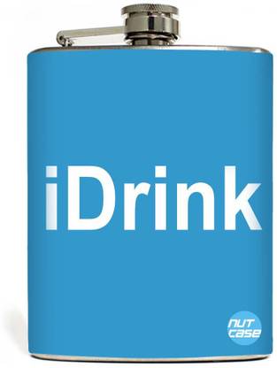 Nutcase I DRINK Stainless Steel Hip Flask