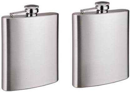 PHOENIX Set of 2 Steel Hip Flask