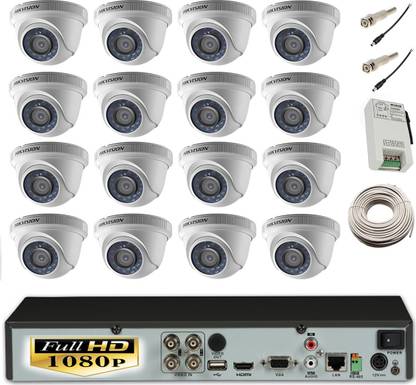 Hik Vision Hikvision Hd Combo Ds 7216hghi F1 Dvr 16 Ch 1 Pcs Ds 56cot Irf Dom Metal Body Camera 16 Pcs Hdd Not Included Security Camera Price In India Buy Hik Vision Hikvision Hd