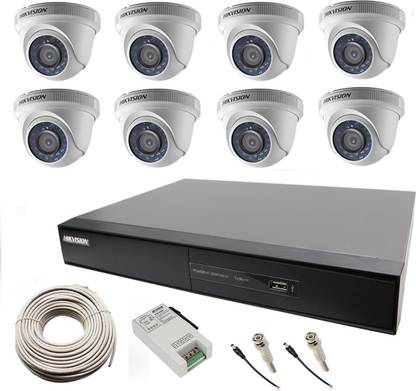 HIKVISION 8 Dome and DS-7208HGHI-SH Security Camera
