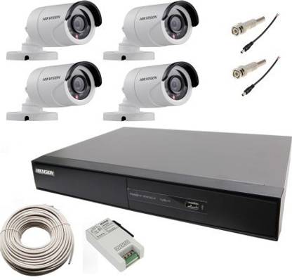 HIKVISION DS-7204HGHIE1 and DS-2CE16C0T-IRP Security Camera