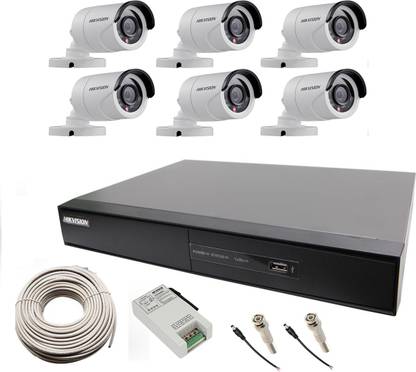 HIKVISION 6 Bullet and DS-7208HGHI-SH Security Camera