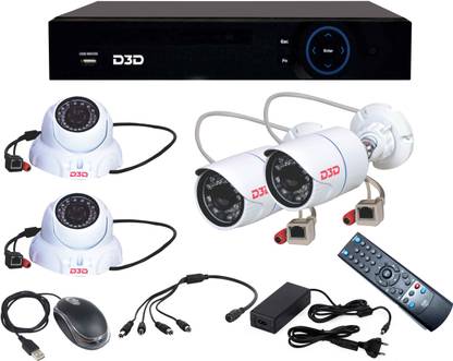 D3D 4CH NVR CCTV Security Kit 1080P Security Camera