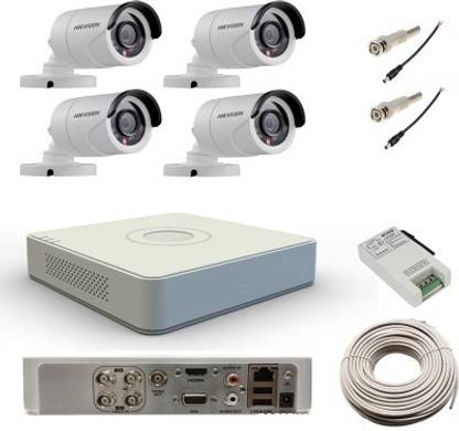 HIKVISION DS-7104HGHI-E1 and DS-2CE16C0T-IRP Security Camera
