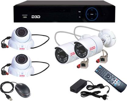 D3D NVR 4 Channel Kit 1080p Security Camera