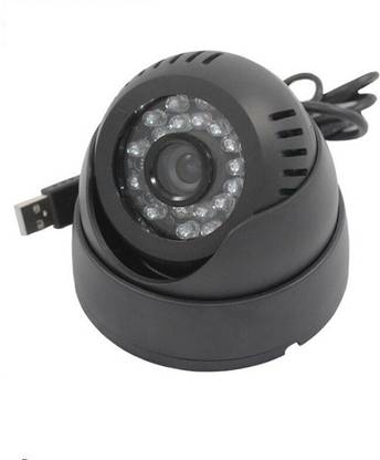BB4 CCTV Dome 24 IR Night Vision Camera DVR with Memory Card Slot Recording (USB) Security Camera