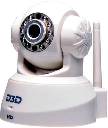 D3D Wireless Full HD IP Camera 360 Degree Panilt With 5X Zoom White Colour Smart phone iOS/ Android Mobile App Security Camera