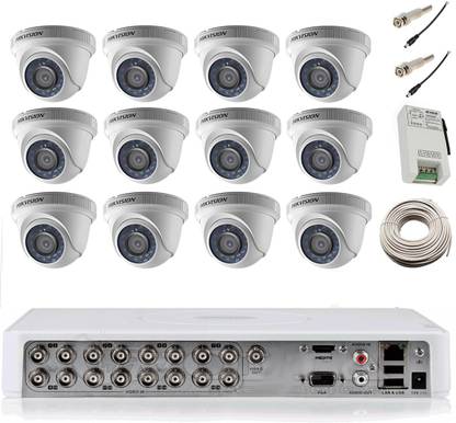 HIKVISION 12 Dome and DS-7116HWI-SH Security Camera