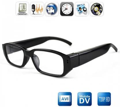 VibeX ® Mini 720P Spy Eye Glasses Hidden Eyewear DVR Video Recorder Cam In-Built 4GB Memory Spy Camera