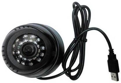 visionrabbit CCTV Camera with Inbuilt DVR(USB) - BLACK Security Camera