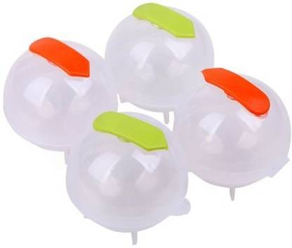 SHOPO Perfectly Round Clear Spheres White Plastic Ice Ball Tray