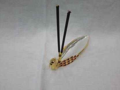Vasavi Peacock Agarbathi Stand Silver Incense Holder