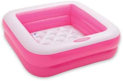 INTEX Square Baby Pool Pink Inflatable Swimming Pool
