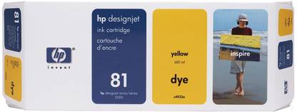 HP 81 680 ml Yellow Dye Ink Cartridge