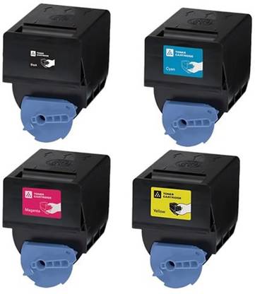 Dubaria Compatible Color Toner Cartridge For Canon C2550 / C2880 / C3080 / C3480 All Four Toner Cartridge Kit Black + Tri Color Combo Pack Ink Toner