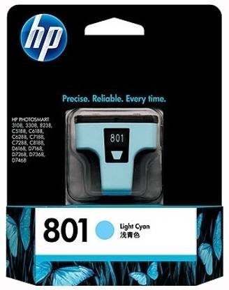 HP 801 Light Cyan Ink Cartridge