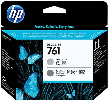 HP 761 Gray/Dark Gray Designjet Printhead