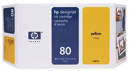 HP 80 350 ml Yellow Ink Cartridge