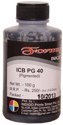 Formujet ICB PG40 Refill for Use in Canon PG 40, PG 50, PG 830, PG 810, PG 740, PG 88, PG 745 Ink Cartridges & CISS - 100 ML Bottle Black Ink Cartridge