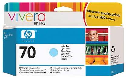 HP 70 Light Cyan Ink Cartridge