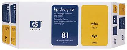 HP 81 Yellow Dye Value Pack 680 ml Ink Cartridge