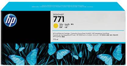 HP 771 775-ml Yellow Designjet Ink Cartridge
