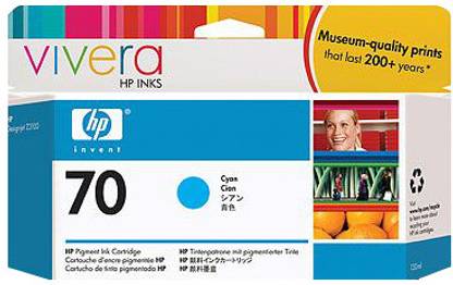 HP 70 Cyan Ink Cartridge
