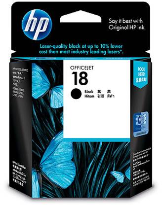 HP 18 Black Ink Cartridge