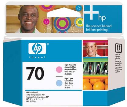 HP 70 Light Magenta and Light Cyan Printhead