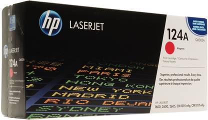 HP 124A Original LaserJet Toner Cartridge(Q6003A) Magenta Ink Toner