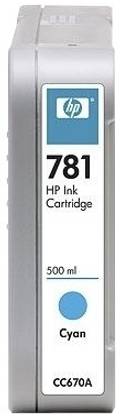HP 781 500-ml Cyan Ink Cartridge