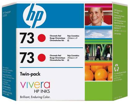 HP 73 2-pack 130-ml Chromatic Red Ink Cartridge