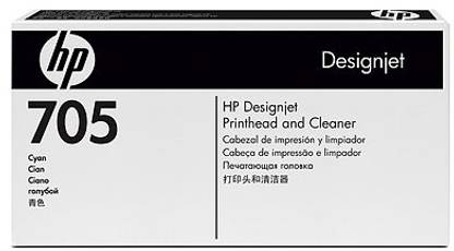 HP 705 Cyan Printhead and Printhead Cleaner