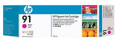 HP 91 3 pack 775 ml Magenta Ink Cartridges
