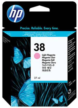 HP 38 Light Magenta Pigment Ink Cartridge
