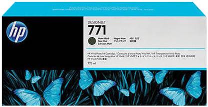 HP 771 3-pack Matte Black Designjet Ink Cartridges