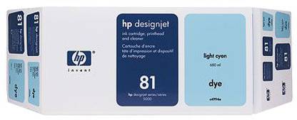 HP 81 Light Cyan Dye Value Pack 680 ml Ink Cartridge