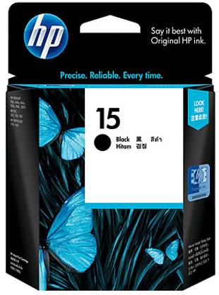 HP 15 Black Ink Cartridge